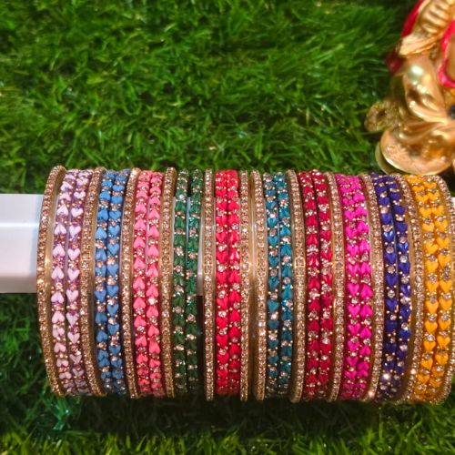 Baby shower Heart Glass Bangles - Image 2