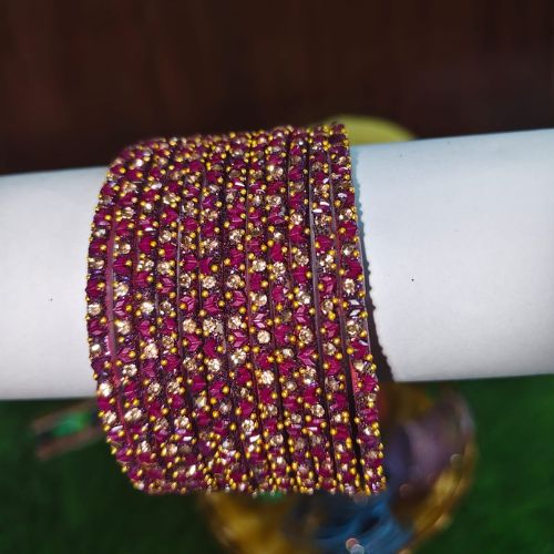 Half Moon Glass Bangles - Image 5
